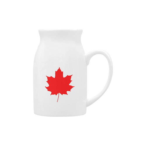 Maple Leaf Canada Autumn Red Fall Flora Beautiful Milk Cup (Large) 450ml