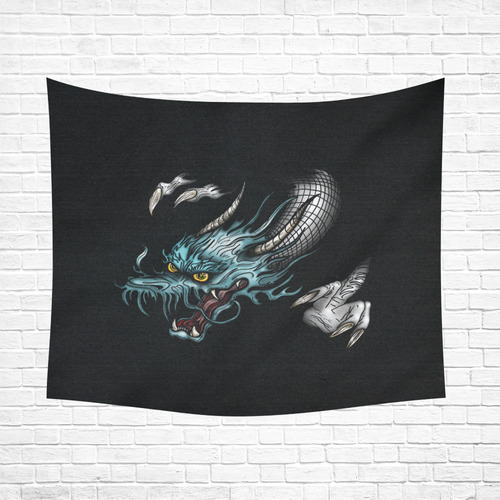 Dragon Soar Cotton Linen Wall Tapestry 60"x 51"