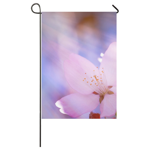 Sakura Cherry Blossom Spring Heaven Light Pink Garden Flag 28''x40'' （Without Flagpole）