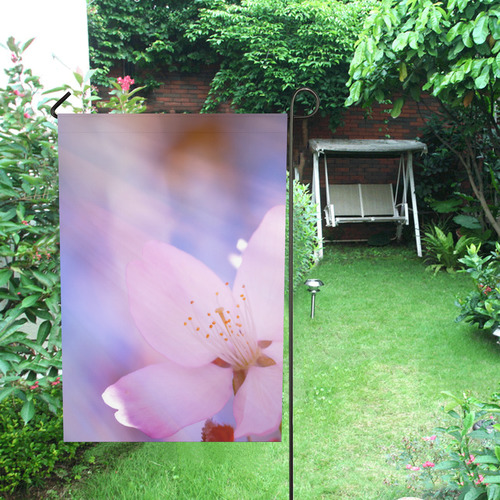 Sakura Cherry Blossom Spring Heaven Light Pink Garden Flag 28''x40'' （Without Flagpole）