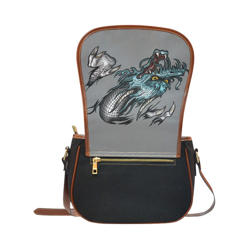 Threadless_Dragon Soar Saddle Bag/Small (Model 1649)(Flap Customization)