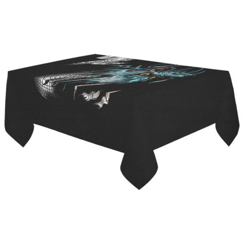 Dragon Soar Cotton Linen Tablecloth 60"x 104"