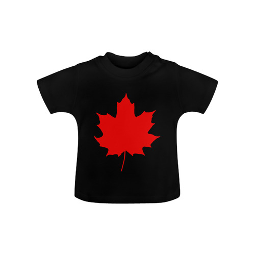 Maple Leaf Canada Autumn Red Fall Flora Beautiful Baby Classic T-Shirt (Model T30)