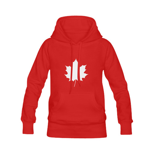 Maple Leaf Canada Autumn White Fall Flora Season Men's Classic Hoodie (Remake) (Model H10)