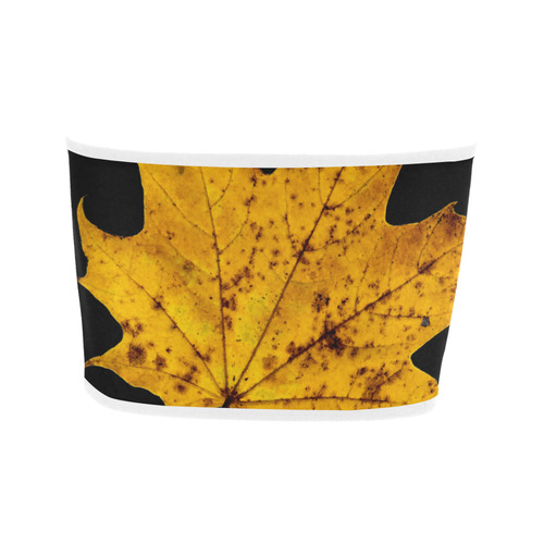 Maple Leaf Canada Autumn Yellow Fall Flora Cool Bandeau Top