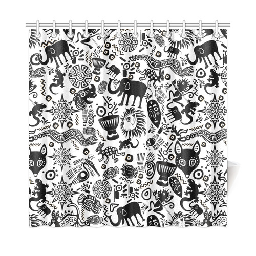 Primitive Animal Print Shower Curtain 72 X72 Id D1930842