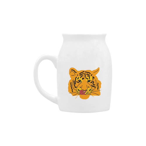 Funny Clever Cunning Wild Tiger Cat Animal Cute Milk Cup (Small) 300ml