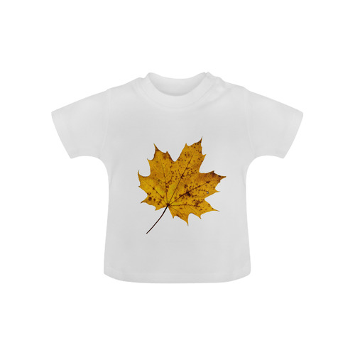 Maple Leaf Canada Autumn Yellow Fall Flora Cool Baby Classic T-Shirt (Model T30)