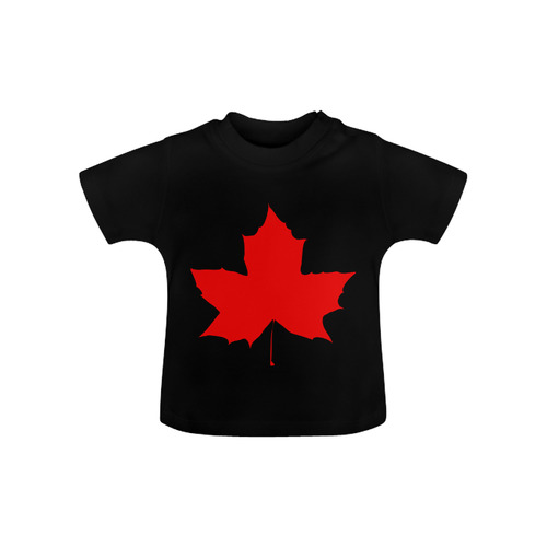 Maple Leaf Canada Autumn Red Fall Flora Nature Baby Classic T-Shirt (Model T30)