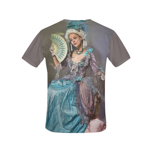 Beautiful Renaissance Lady All Over Print T-Shirt for Women (USA Size) (Model T40)