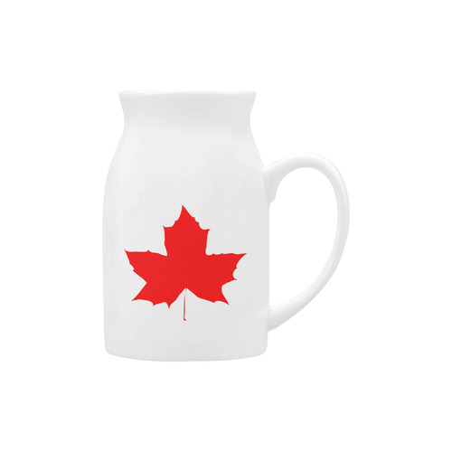 Maple Leaf Canada Autumn Red Fall Flora Nature Milk Cup (Large) 450ml