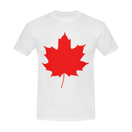 Maple Leaf Canada Autumn Red Fall Flora Beautiful Men's Slim Fit T-shirt (Model T13)