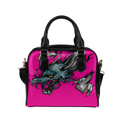 Threadless_Dragon Soar Shoulder Handbag (Model 1634)