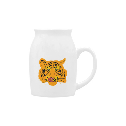 Funny Clever Cunning Wild Tiger Cat Animal Cute Milk Cup (Small) 300ml