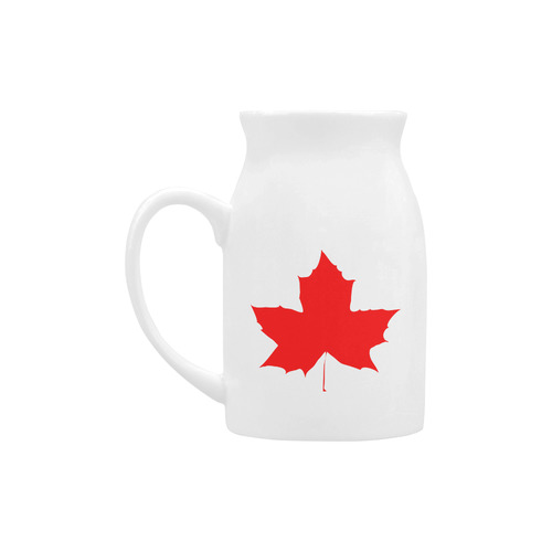 Maple Leaf Canada Autumn Red Fall Flora Nature Milk Cup (Large) 450ml