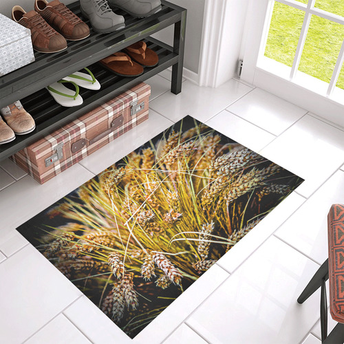 Grain Wheat wheatear Autumn Crop Thanksgiving Azalea Doormat 30" x 18" (Sponge Material)