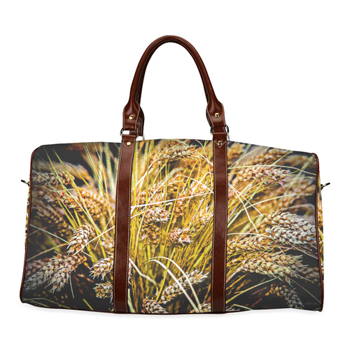 Grain Wheat wheatear Autumn Crop Thanksgiving Waterproof Travel Bag/Small (Model 1639)