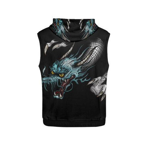 Dragon Soar All Over Print Sleeveless Hoodie for Women (Model H15)