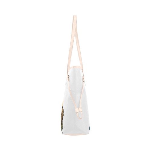 Anchored Clover Canvas Tote Bag (Model 1661)