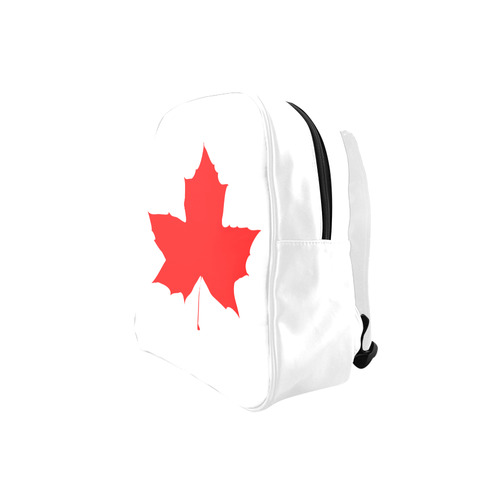 Maple Leaf Canada Autumn Red Fall Flora Nature School Backpack (Model 1601)(Small)