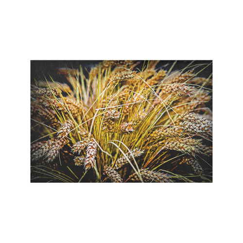 Grain Wheat wheatear Autumn Crop Thanksgiving Placemat 12''x18''