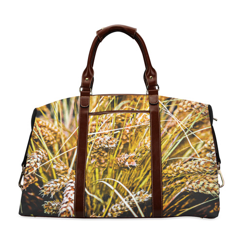 Grain Wheat wheatear Autumn Crop Thanksgiving Classic Travel Bag (Model 1643) Remake