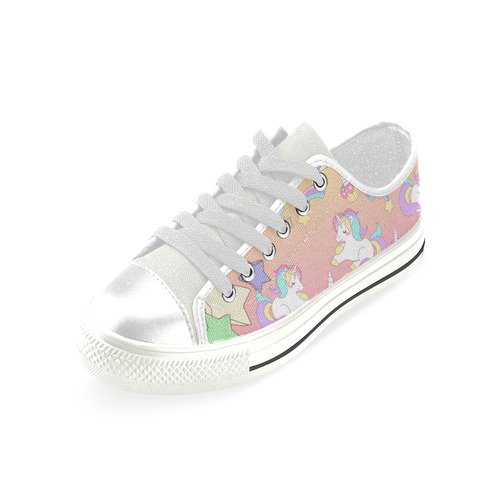 We love Unicorns Low Top Canvas Shoes for Kid (Model 018)