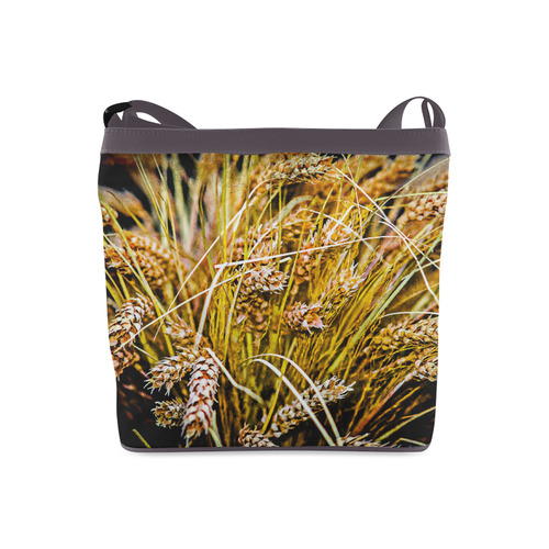 Grain Wheat wheatear Autumn Harvest Thanksgiving Crossbody Bags (Model 1613)