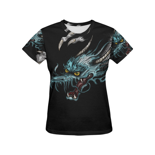 Dragon Soar All Over Print T-Shirt for Women (USA Size) (Model T40)