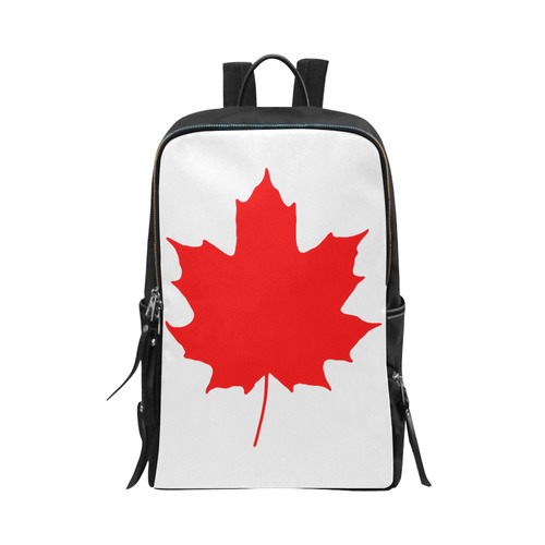 Maple Leaf Canada Autumn Red Fall Flora Beautiful Unisex Slim Backpack