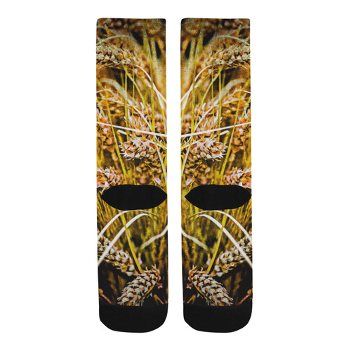 Grain Wheat wheatear Autumn Harvest Thanksgiving Trouser Socks