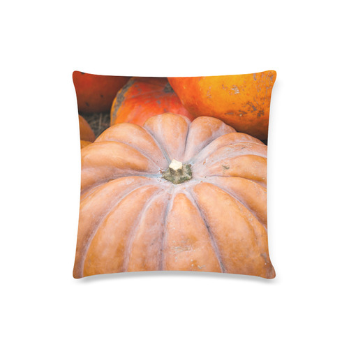 Pumpkin Halloween Thanksgiving Crop Holiday Cool Custom Zippered Pillow Case 16"x16" (one side)