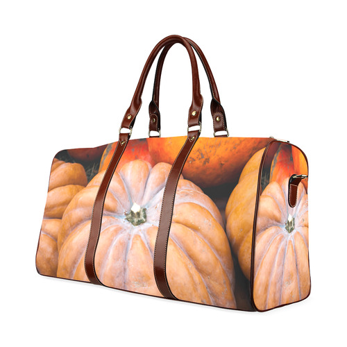 Pumpkin Halloween Thanksgiving Crop Holiday Fall Waterproof Travel Bag/Large (Model 1639)