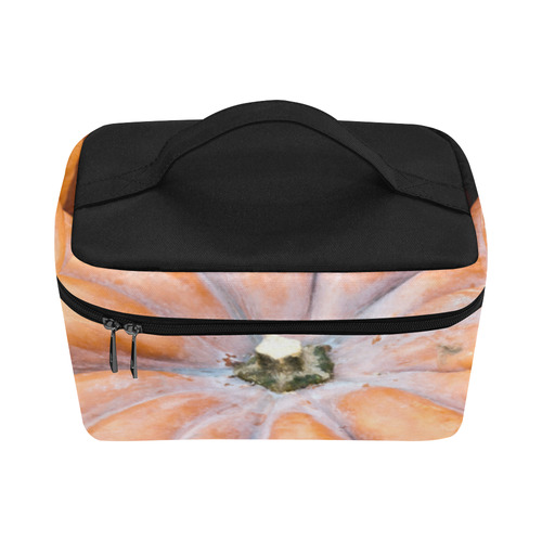 Pumpkin Halloween Thanksgiving Crop Holiday Fall Cosmetic Bag/Large (Model 1658)