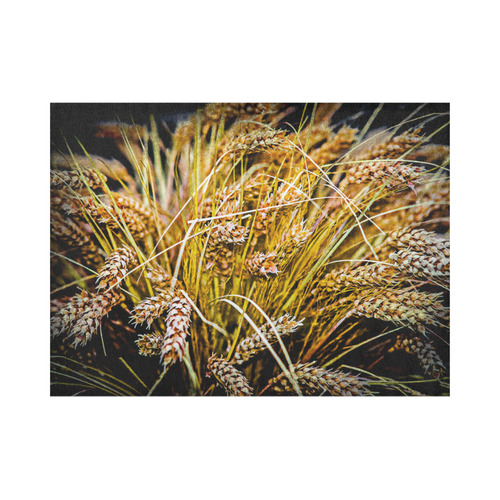 Grain Wheat wheatear Autumn Crop Thanksgiving Placemat 14’’ x 19’’ (Set of 2)