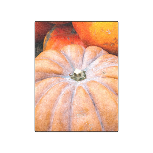 Pumpkin Halloween Thanksgiving Crop Holiday Fall Blanket 50"x60"