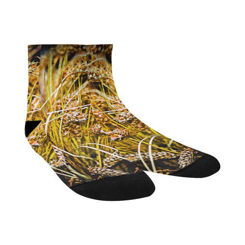 Grain Wheat wheatear Autumn Harvest Thanksgiving Quarter Socks