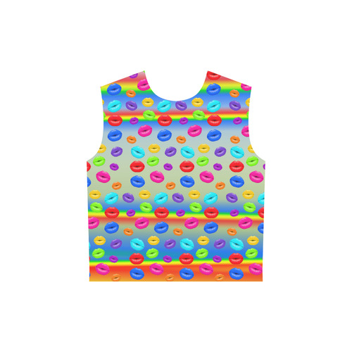 Lets Kiss Again All Over Print Sleeveless Hoodie for Women (Model H15)