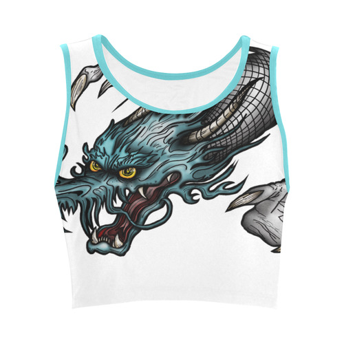 Dragon Soar Women's Crop Top (Model T42)