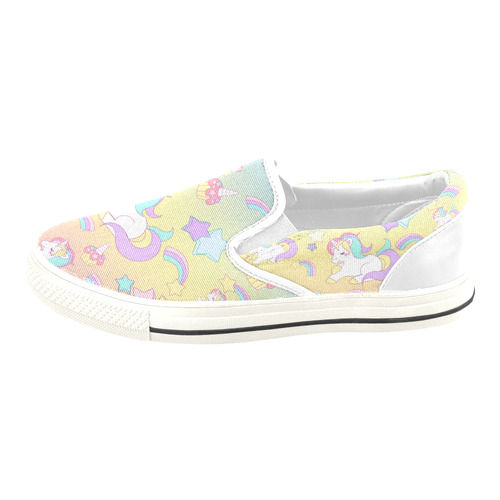 We love Unicorns Slip-on Canvas Shoes for Kid (Model 019)