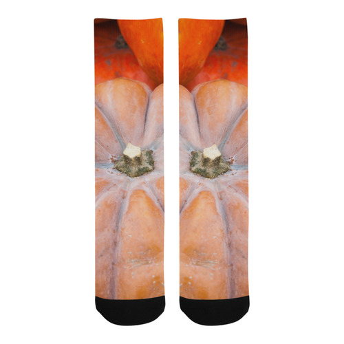 Pumpkin Halloween Thanksgiving Crop Holiday Cool Trouser Socks