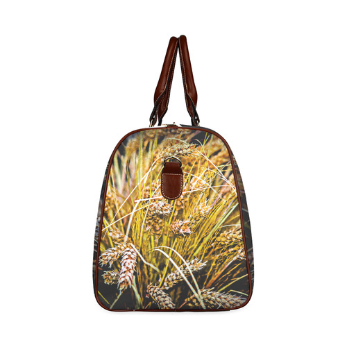 Grain Wheat wheatear Autumn Crop Thanksgiving Waterproof Travel Bag/Small (Model 1639)