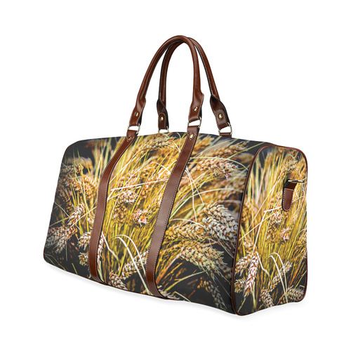 Grain Wheat wheatear Autumn Crop Thanksgiving Waterproof Travel Bag/Small (Model 1639)