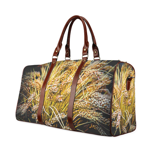 Grain Wheat wheatear Autumn Crop Thanksgiving Waterproof Travel Bag/Small (Model 1639)