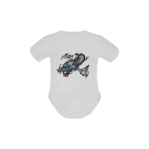 Dragon Soar Baby Powder Organic Short Sleeve One Piece (Model T28)