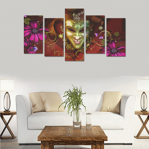 Wonderful venetian mask Canvas Print Sets E (No Frame)