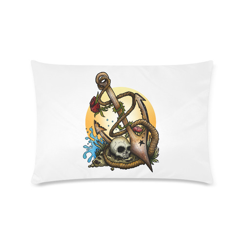 Anchored Custom Rectangle Pillow Case 16"x24" (one side)