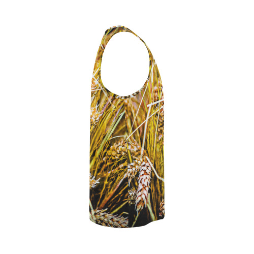 Grain Wheat wheatear Autumn Crop Thanksgiving All Over Print Tank Top for Men (Model T43)