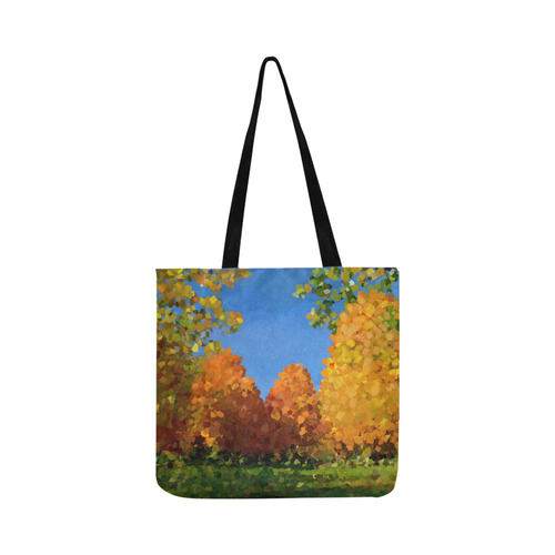 Park, oil painting, landscape Reusable Shopping Bag Model 1660 (Two sides)