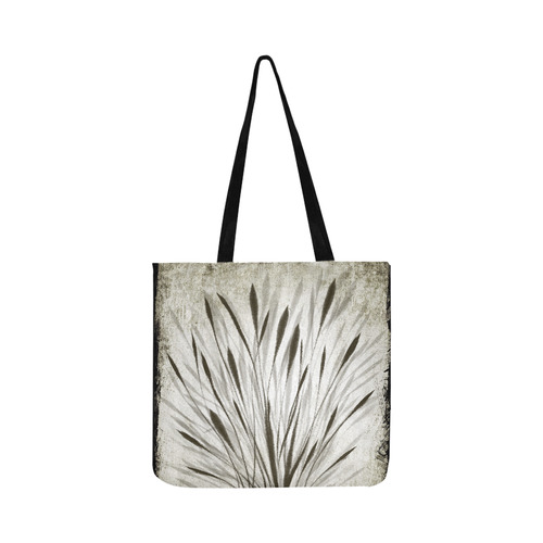 Simple, elegant ink, watercolor grass, brown hues Reusable Shopping Bag Model 1660 (Two sides)
